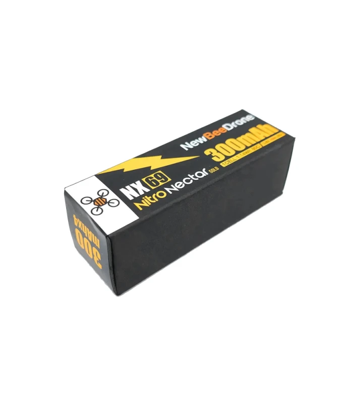 NewBeeDrone Nitro Nectar NX69 300mAh 1S 80C HV LiPo Battery (Pack of 4) - Image 4