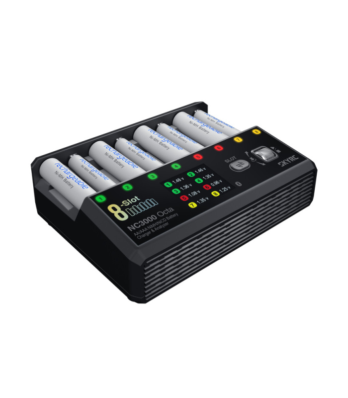 SkyRC NC3000 Octa 8 Slot AA/AAA NiMH & NiCD Battery Charger & Analyzer - Image 6