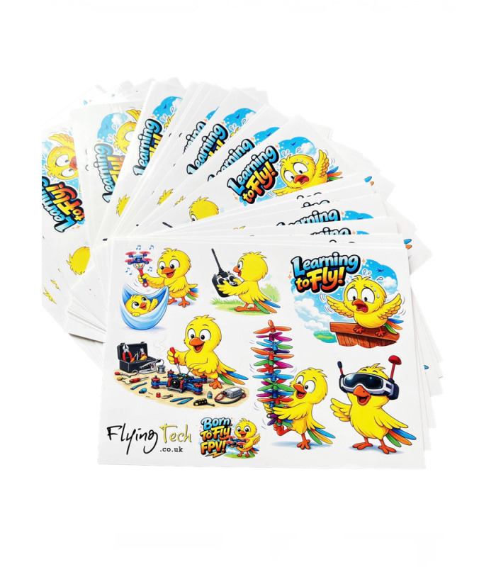 Flying Tech Sticker Sheet - Learning To Fly - Image 2