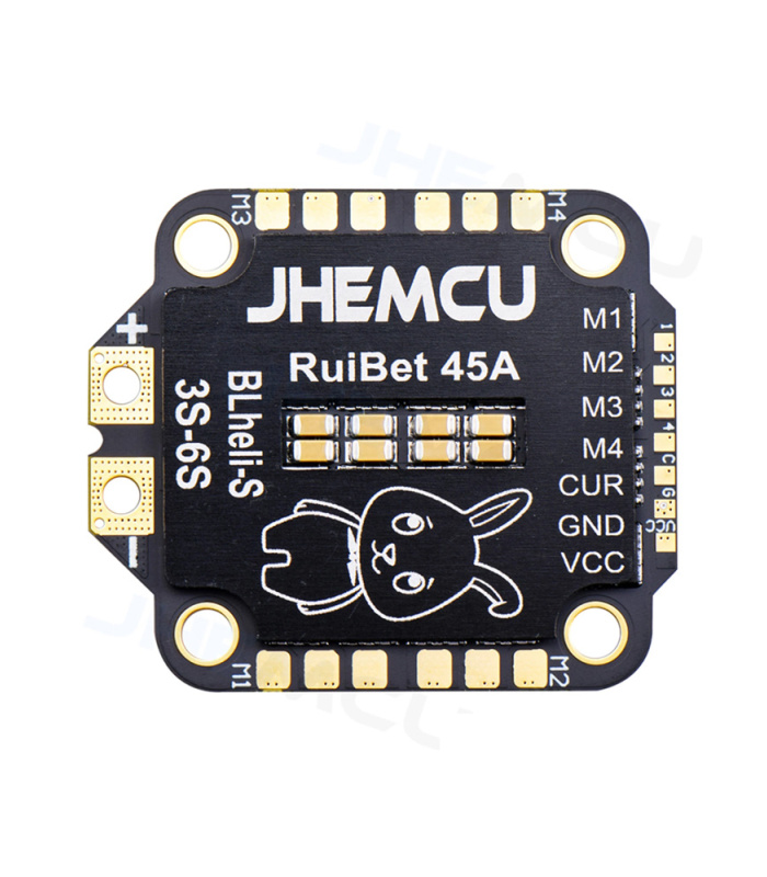 JHEMCU RuiBet 45A BLHELI_S Dshot600 3-6S Brushless 4in1 ESC 30X30mm - Image 4