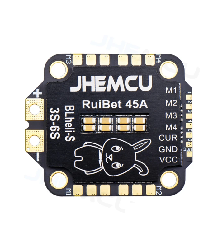 JHEMCU RuiBet 45A BLHELI_S Dshot600 3-6S Brushless 4in1 ESC 30X30mm - Image 4