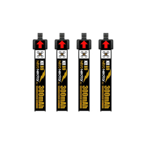 NewBeeDrone Nitro Nectar NX69 300mAh 1S 80C HV LiPo Battery (Pack of 4)