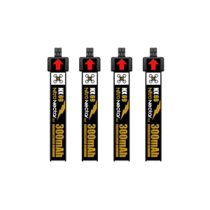 NewBeeDrone Nitro Nectar NX69 300mAh 1S 80C HV LiPo Battery (Pack of 4)