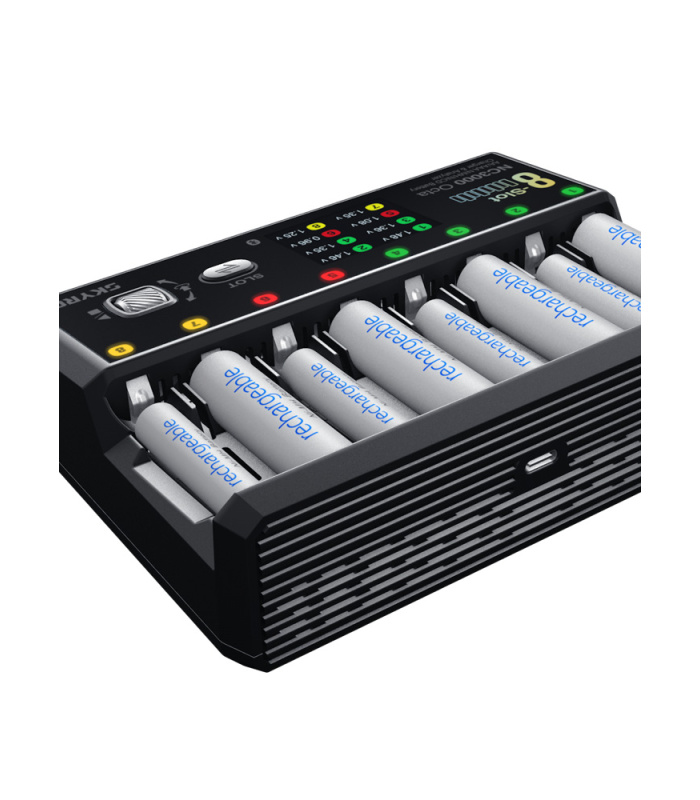 SkyRC NC3000 Octa 8 Slot AA/AAA NiMH & NiCD Battery Charger & Analyzer - Image 4