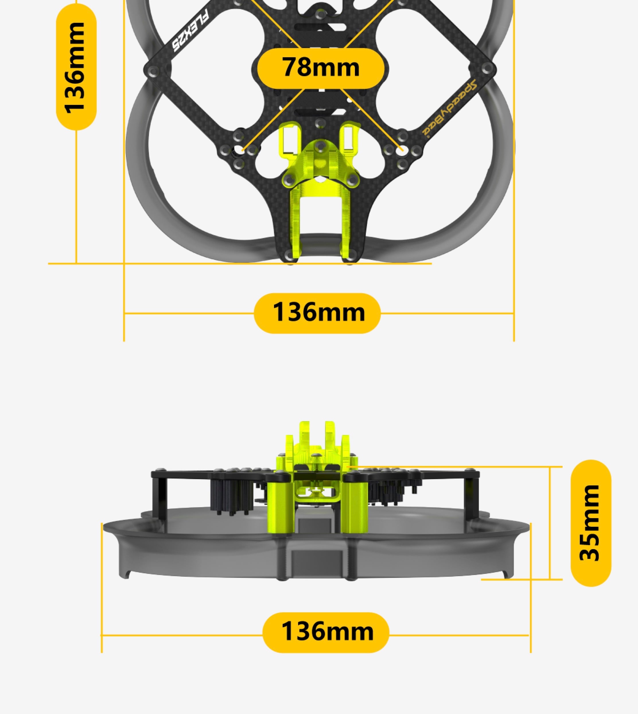 SpeedyBee Flex25 2.5 inch Frame Banner B
