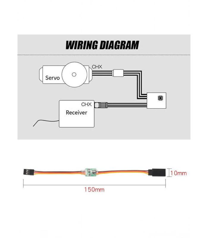High Voltage 3.6V - 24V Inline PWM Signal Reverser For RC Servo - Image 2