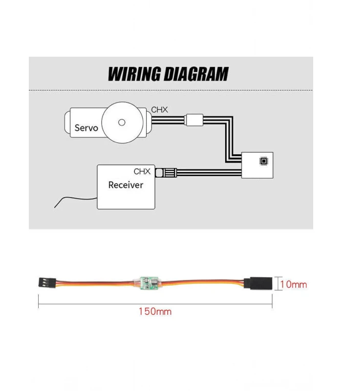 High Voltage 3.6V - 24V Inline PWM Signal Reverser For RC Servo - Image 2