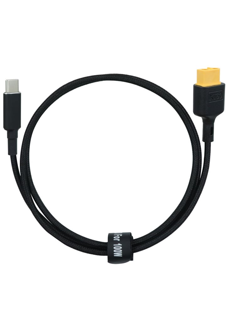 1M USB-C to XT60 Female Power Charging Cable - 100W 20V / 5A