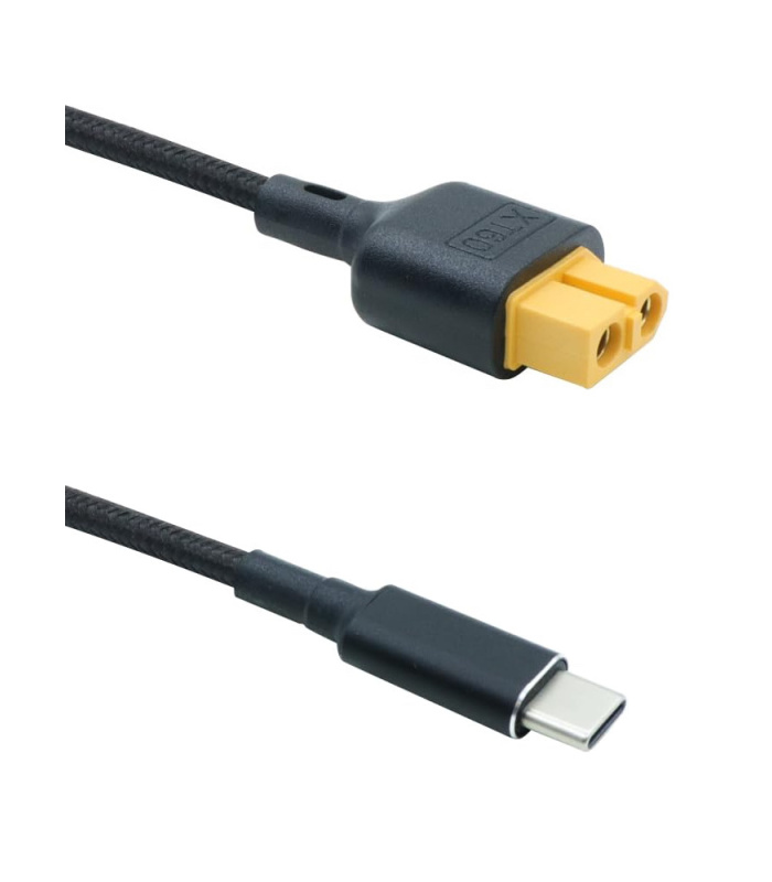 1M USB-C to XT60 Female Power Charging Cable - 100W 20V / 5A - Image 2