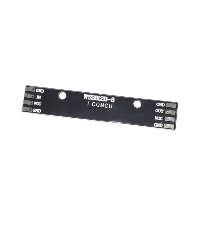 Slim WS2812B 8-LED Programmable RGB Strip - 5V Addressable - Image 2