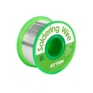 ATTEN Lead-Free Sn99.3/Cu0.7 Rosin Core Solder Wire – 50g, 0.5mm / 1.0mm