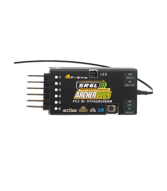 FrSky Archer Plus SR6 LITE 2.4G Gyro Stabilised Receiver - Image 3