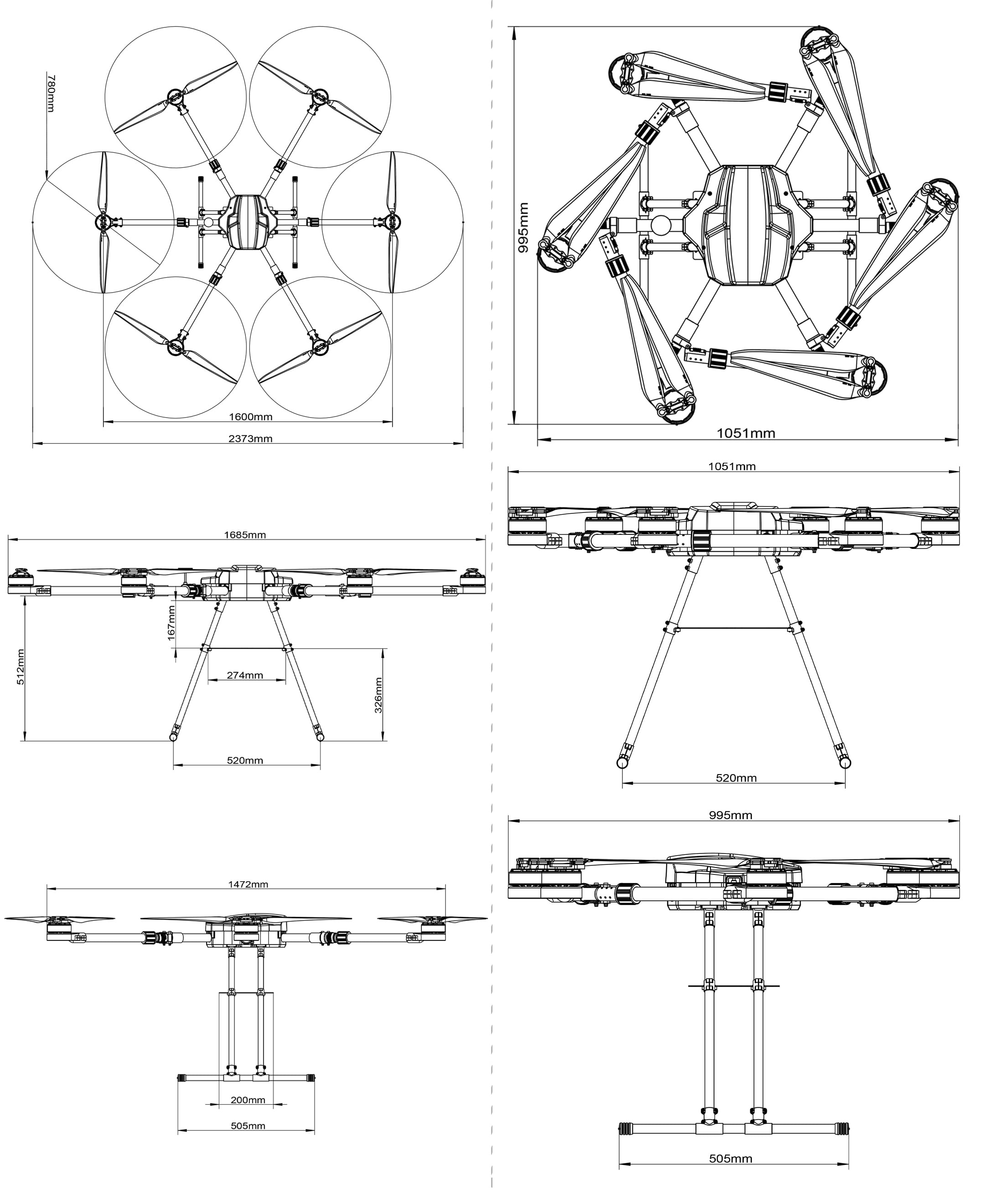 TL16H00 Dimensions