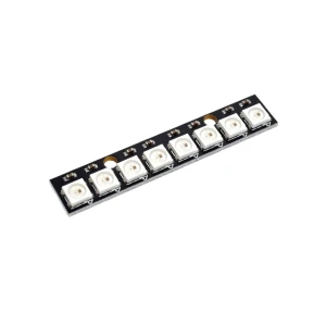 Slim WS2812B 8-LED Programmable RGB Strip - 5V Addressable