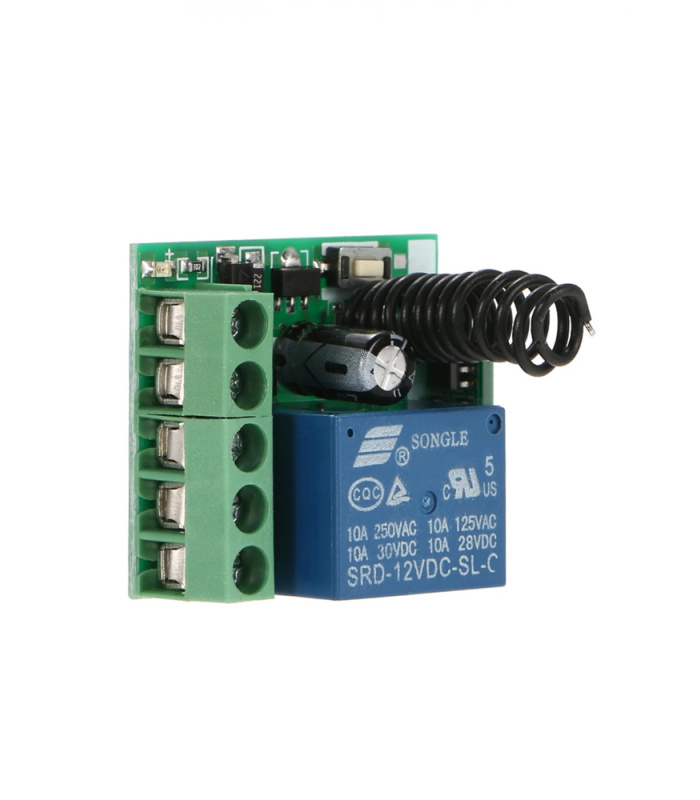 433MHz DC 12V 1CH Wireless Switch Mini Relay Module with RF Remote Control Set - Image 7