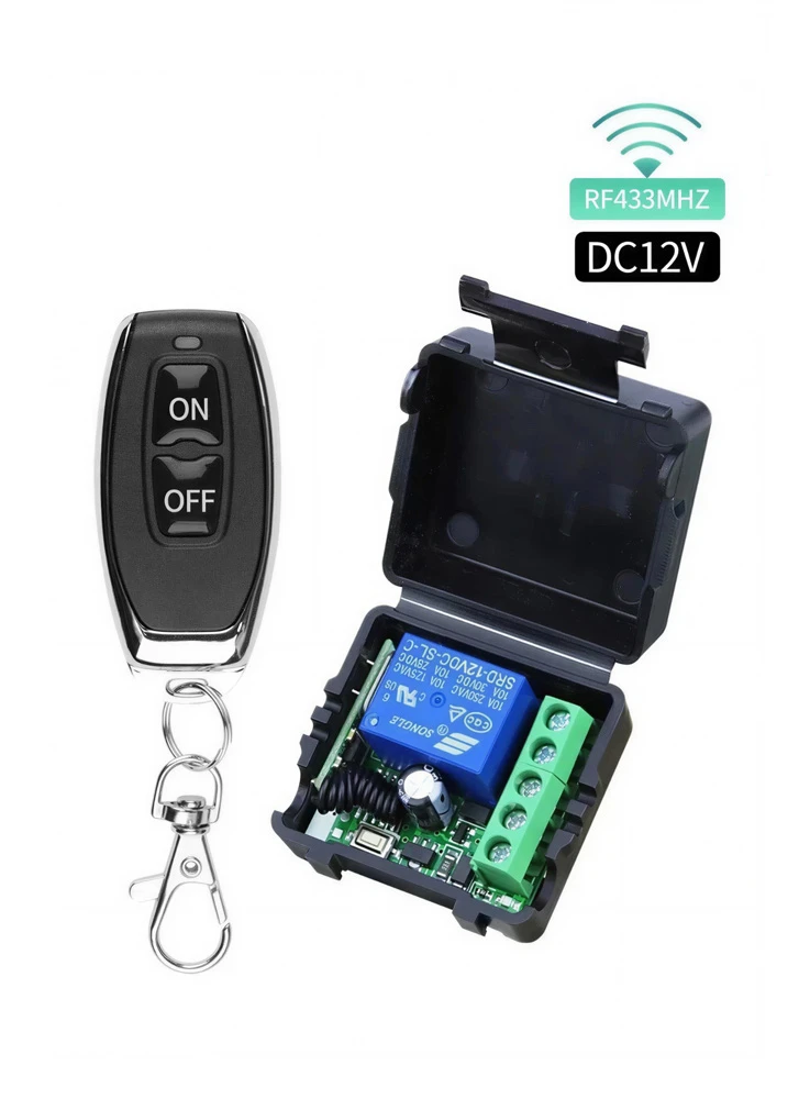 433MHz RF Remote Control Relay Switch Set