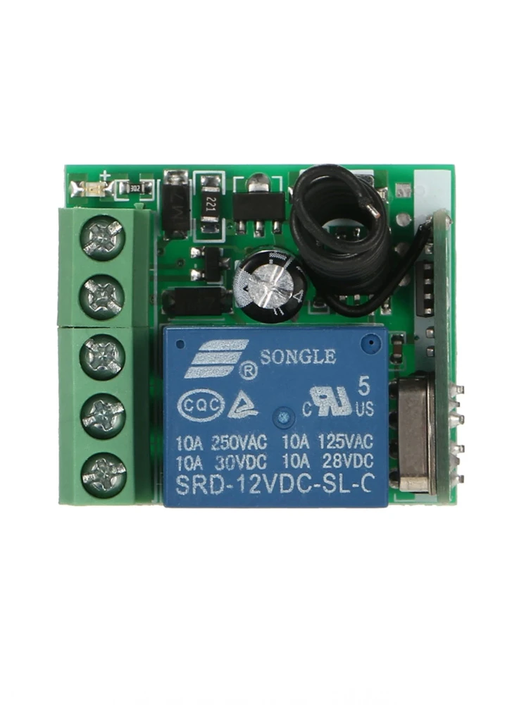 433MHz Remote Controlled Relay for Automation Projects