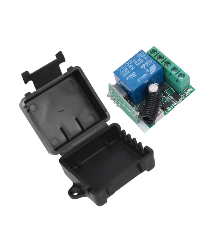 433MHz DC 12V 1CH Wireless Switch Mini Relay Module with RF Remote Control Set - Image 4