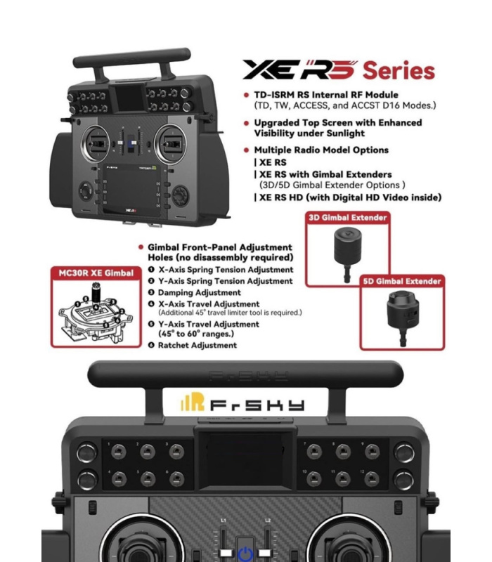 FrSky Tandem XE RS Dual Band 900M/2.4GHz Radio Transmitter - Image 6