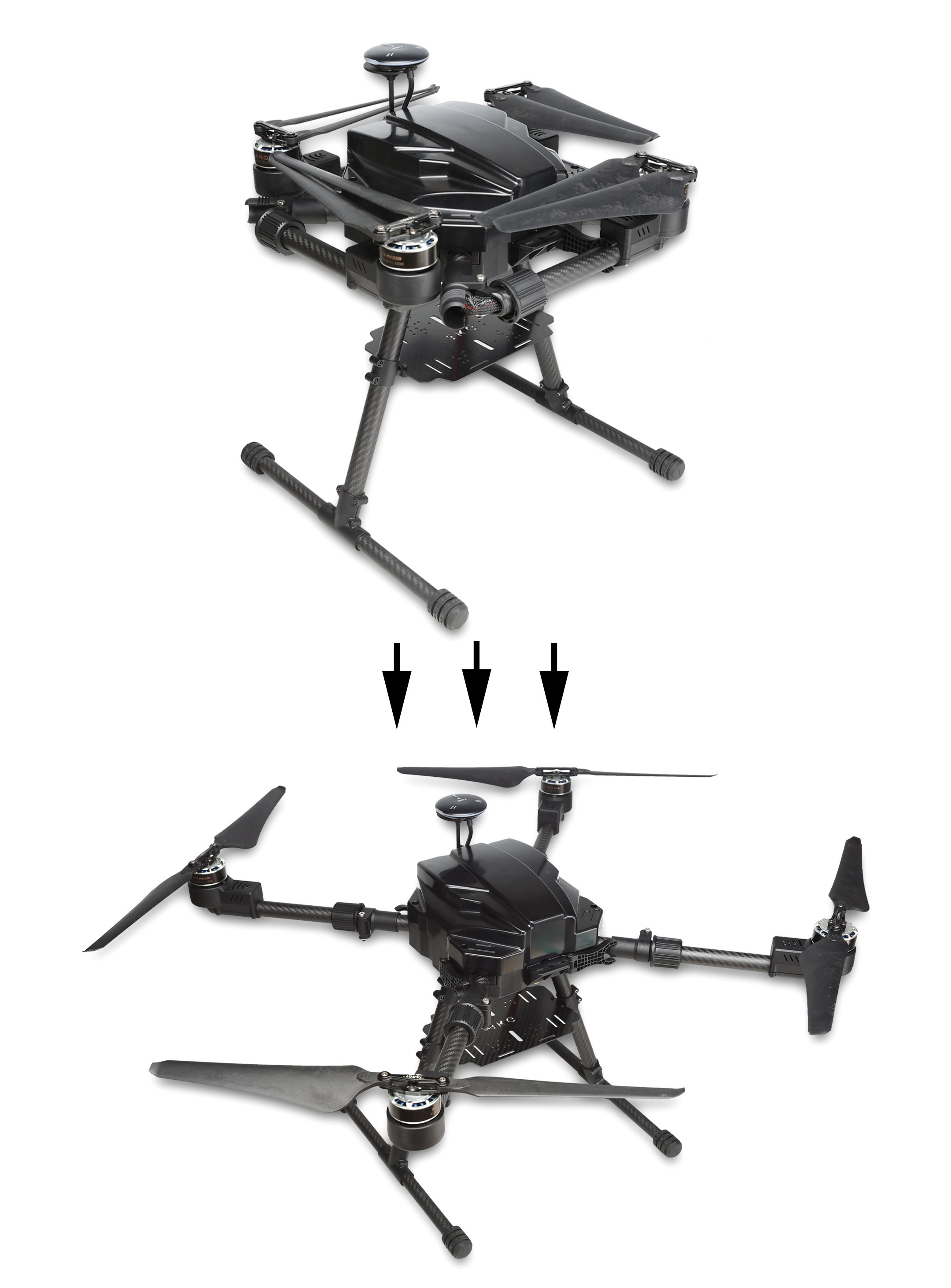 Tarot Multirotor Frame 718mm Lateral Folding Quadcopter - TL718 3 TL718 Folded