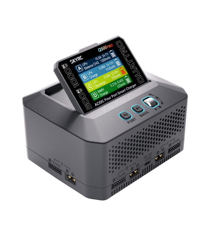 SkyRC Q500neo AC/DC 4-Port Charger 1-6S (XT60) - Image 6