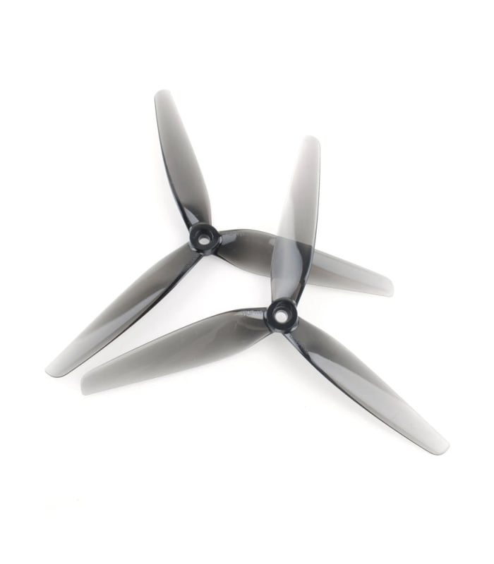 HQProps 7x3.5 Durable Tri-Blade Propellers Light Grey - Image 2