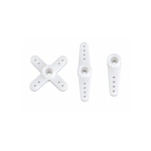 25T 5mm Micro Servo Horn Set – 3PCS White