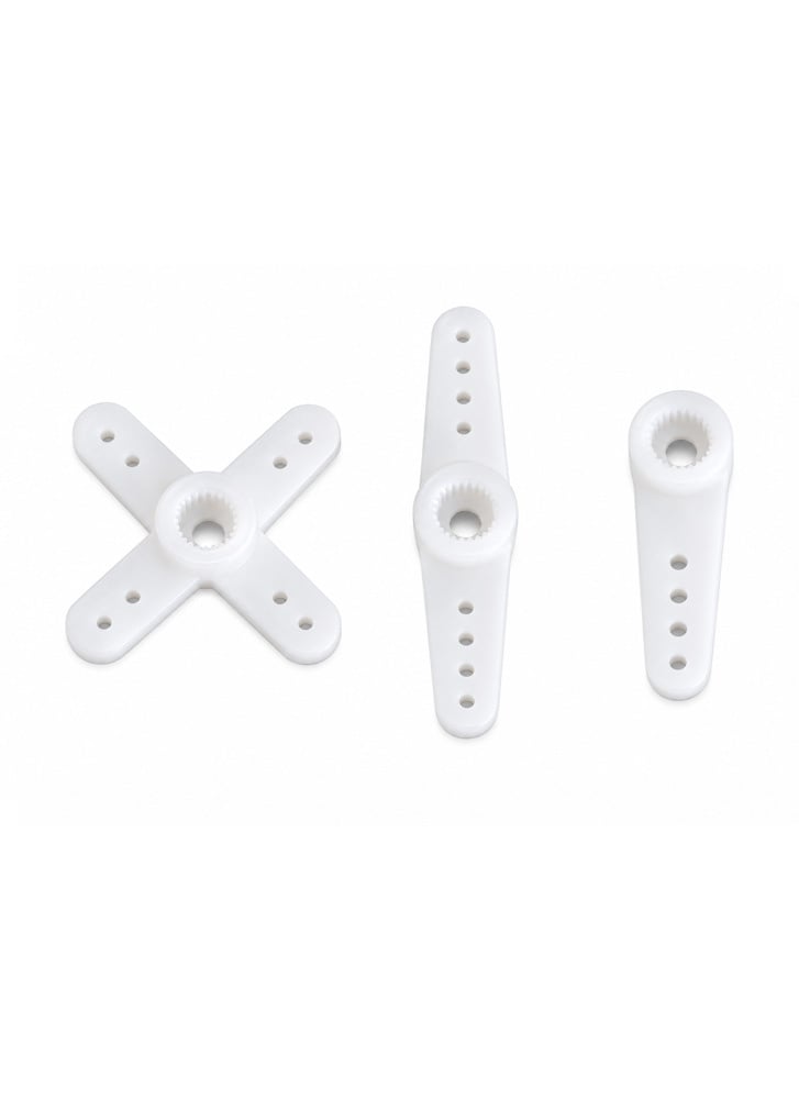 25T 5mm Micro Servo Horn Set – 3PCS White