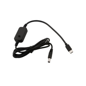 USB-C PD to 5.5x2.1mm Adjustable 5V-20V FPV Goggle Power Cable