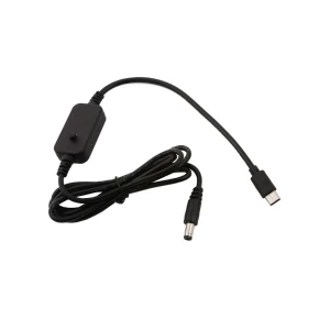 USB-C PD to 5.5x2.1mm Adjustable 5V-20V FPV Goggle Power Cable